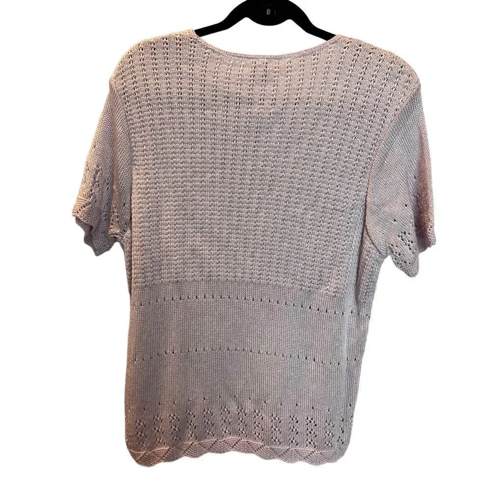 Bentley Women's Sweater 2 fer Light lavender Large